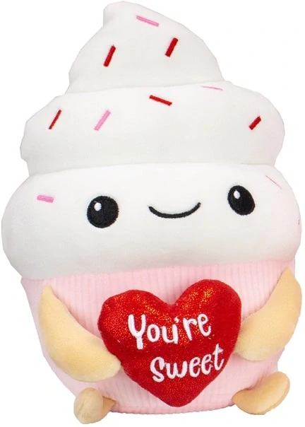 Plyšová hračka Valentine Sweetys 25 cm - zmrzlina s posypom