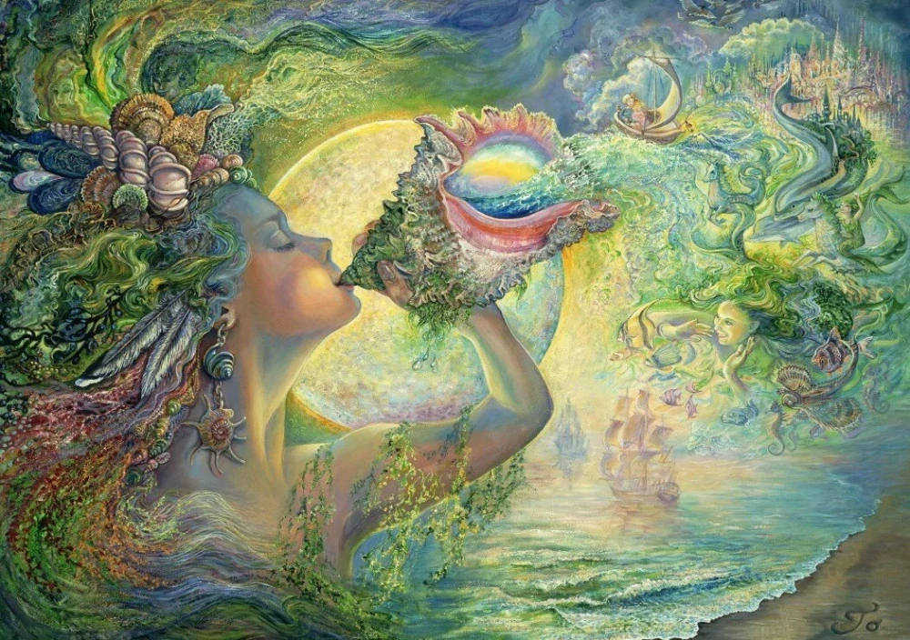 Grafika 1500 dielikov – Josephine Wall: Volanie mora / Call of the Sea (Fantasy puzzle)