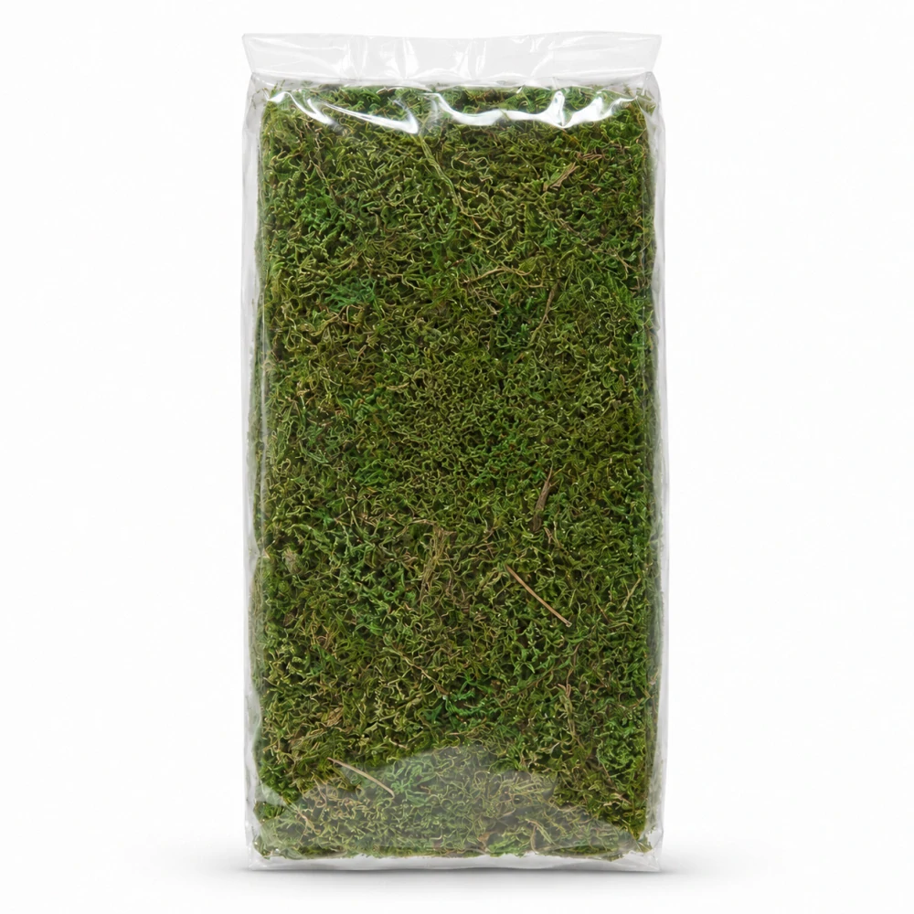 Dekoračný umelý mach zelený – 150 g