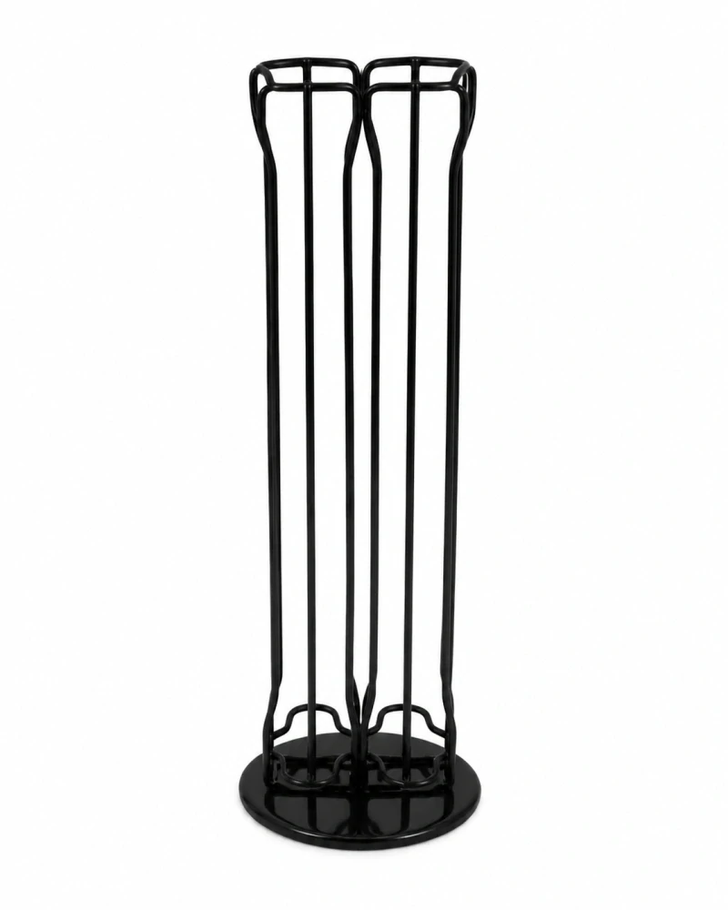 Otočný stojan na kávové kapsule Nespresso na 40 ks, čierny – 37 × 11 cm