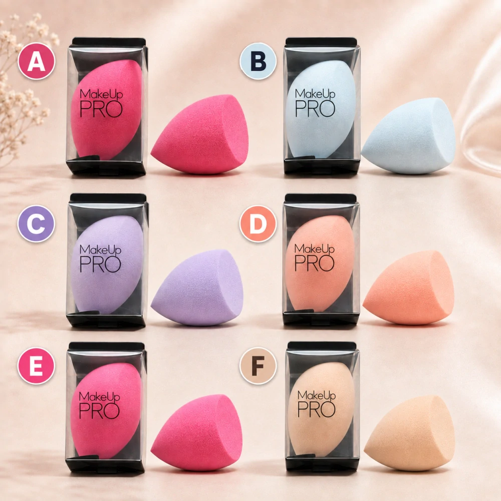 Kozmetická hubka na make-up MakeUp PRO so skosenou plochou – 6,5 × 4 cm