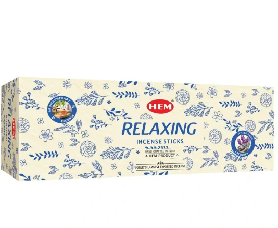 HEM RELAXING vonné tyčinky 20 ks – jemná upokojujúca vôňa bielej šalvie a levandule pre dokonalý relax