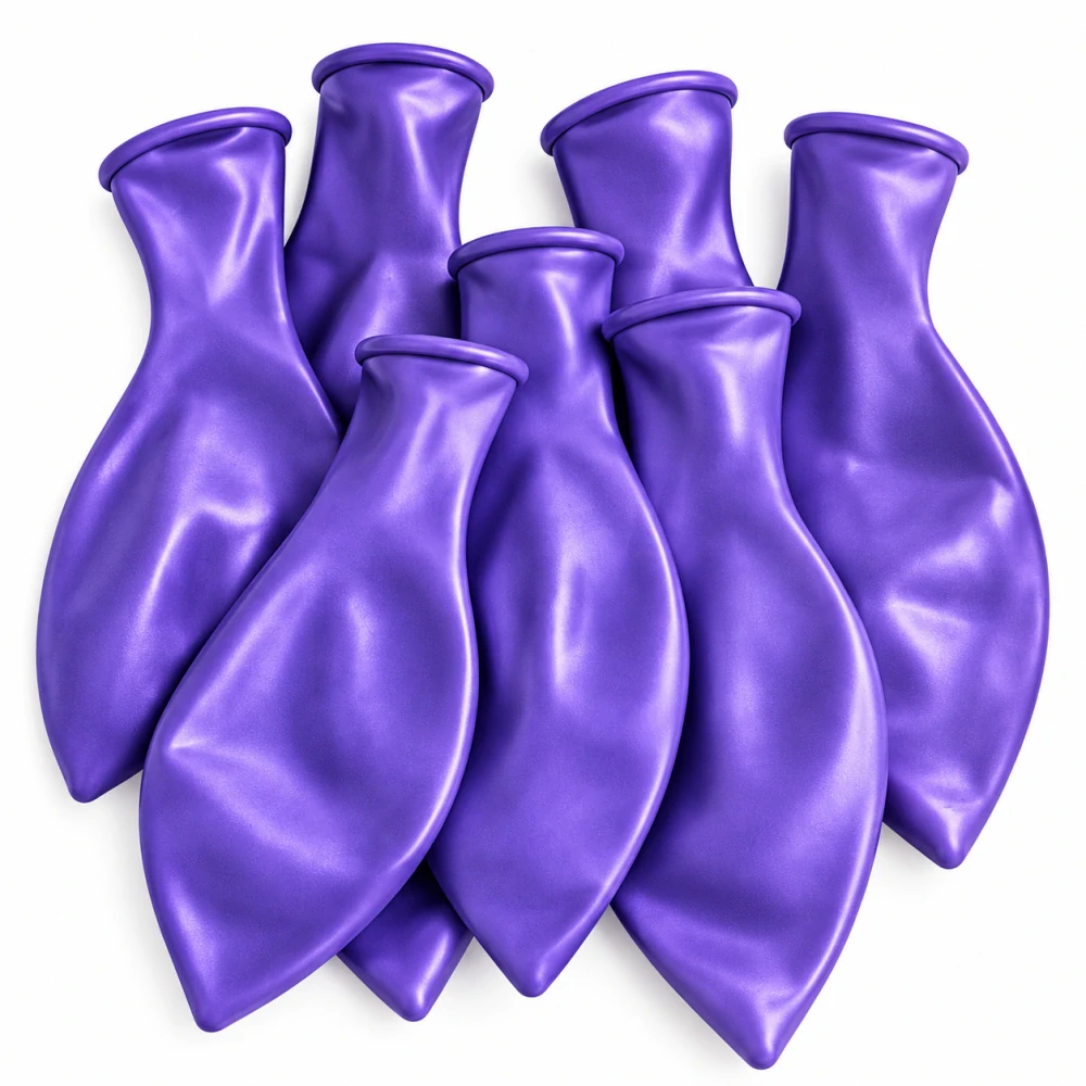 Latexové párty balóny 25 cm (2,2 g) – balenie 8 ks / fialová