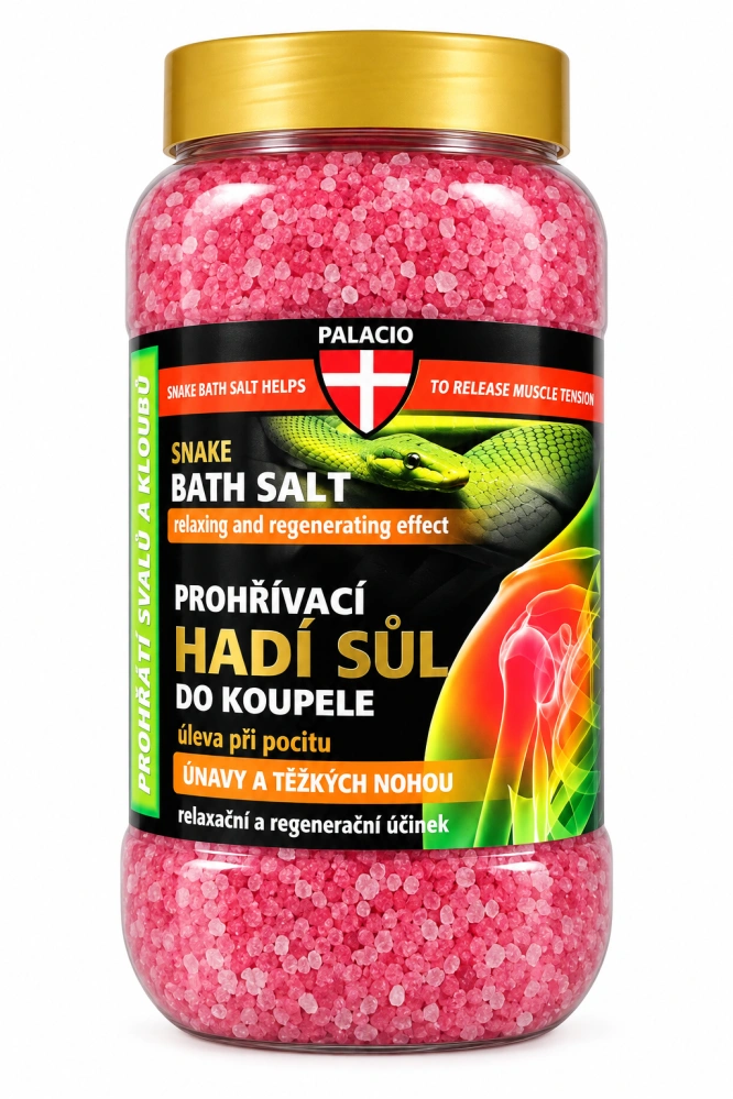 Palacio Prehrievacia hadia soľ do kúpeľa – Na svaly, kĺby a ťažké nohy, 1200 g