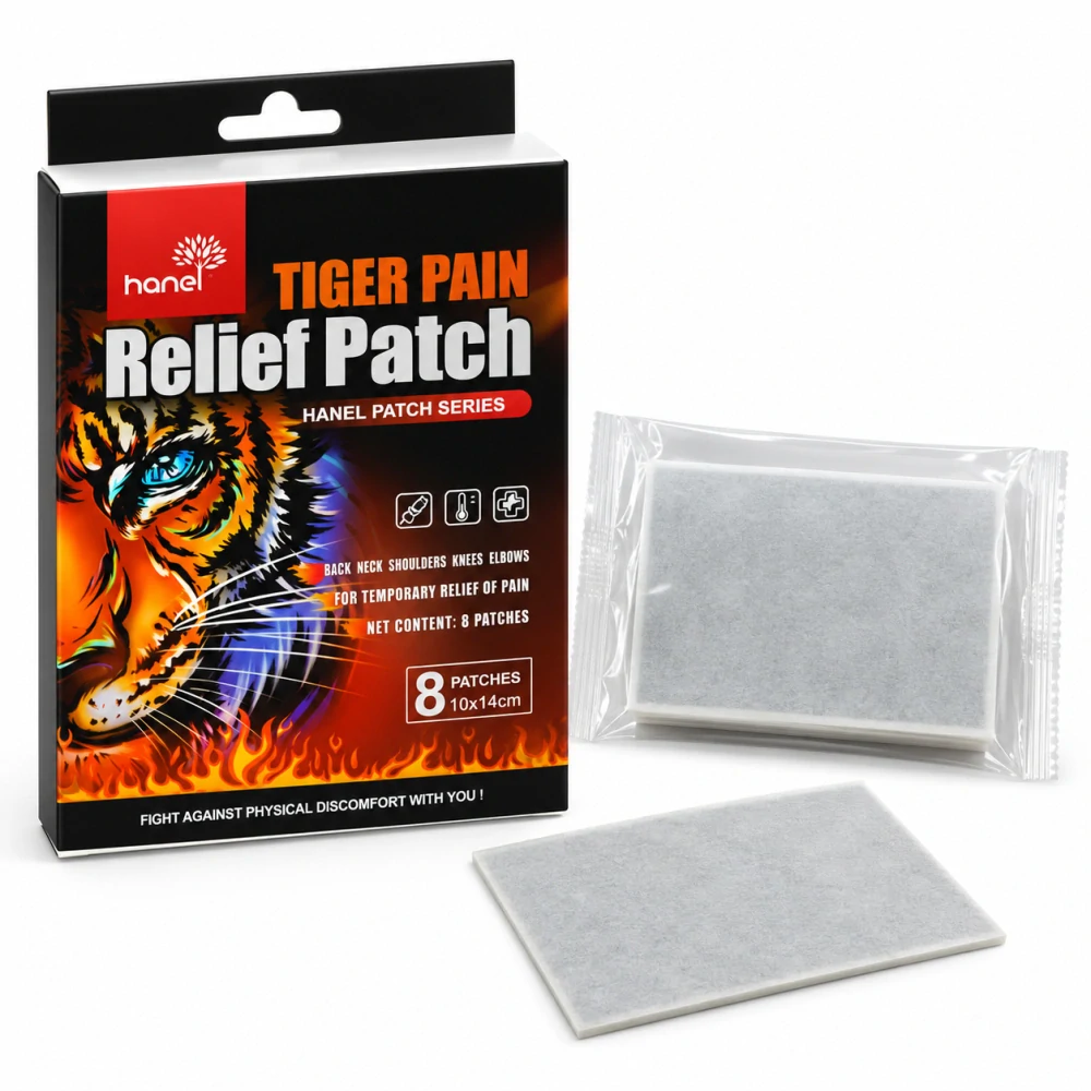 Tigrie hrejivé náplasti proti bolesti HANEL Tiger Pain Relief Patch 10 × 14 cm (8 ks)