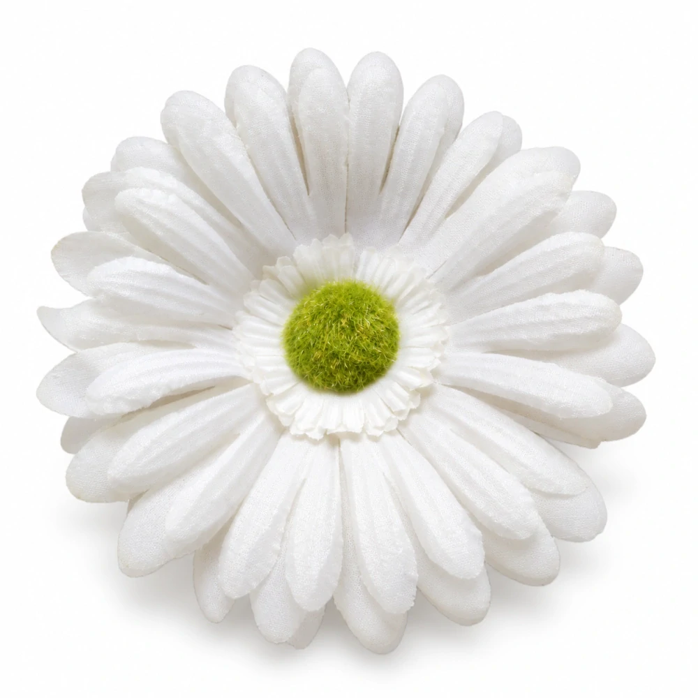 Umelý kvet gerbera / margarétka – jemne krémová, priemer 12 cm