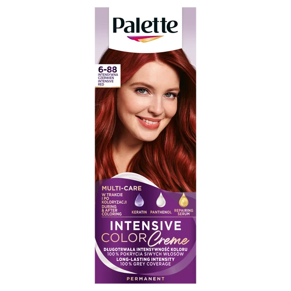 Palette Intensive Color Creme farba na vlasy intenzívny červený 6-88