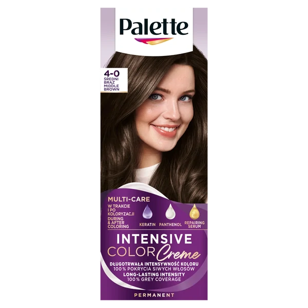 Palette Intensive Color Creme farba na vlasy stredne hnedý 4-0