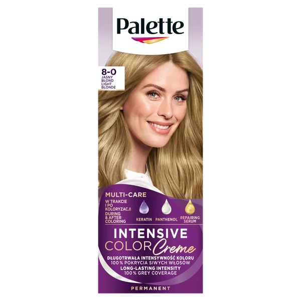 Palette Intensive Color Creme farba na vlasy svetloplavý 8-0