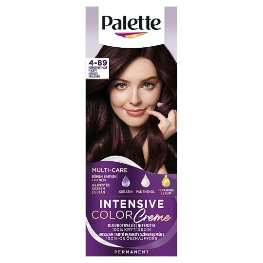 Palette Intensive Color Creme farba na vlasy intenzívny tmavofialový 4-89