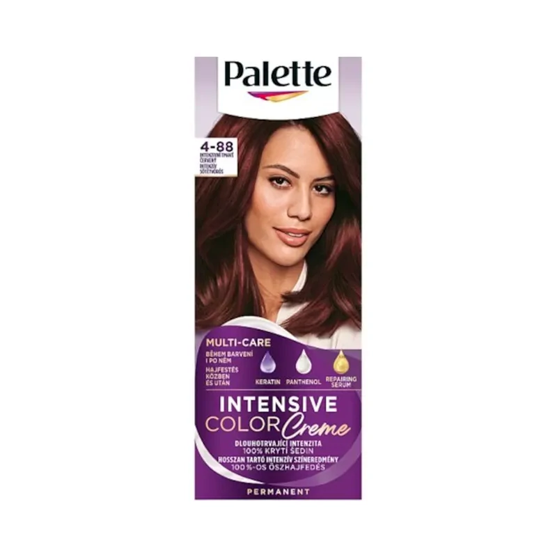 Palette Intensive Color Creme farba na vlasy intenzívny tmavočervený 4-88