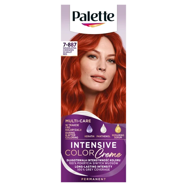 Palette Intensive Color Creme farba na vlasy šarlátovo červený 7-887