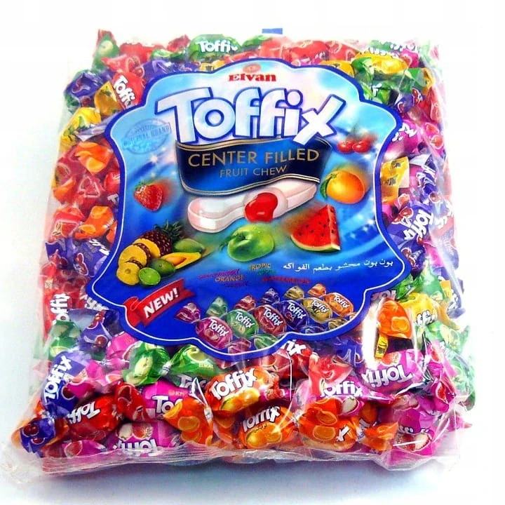 Toffix Ovocné Cukríky s Ovocnou Šťavou 1kg – Mäkké a Šťavnaté Ovocné Sladkosti