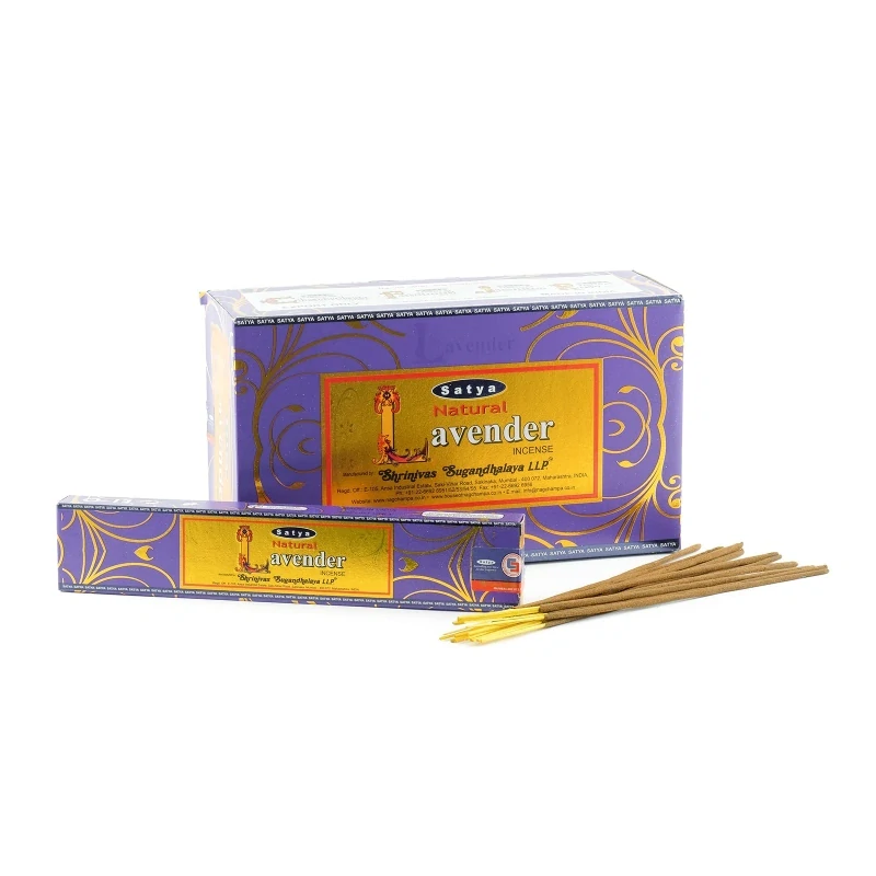 SATYA - NATURAL LAVENDER vonné tyčinky 15g