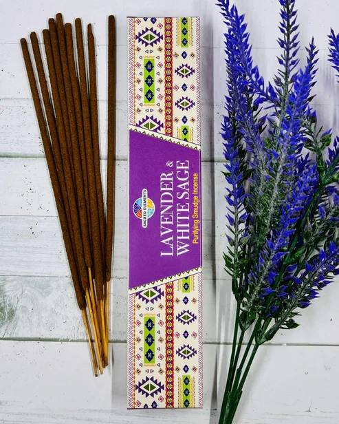 SACRED ELEMENTS - LAVENDER & WHITE SAGE vonné tyčinky 15g