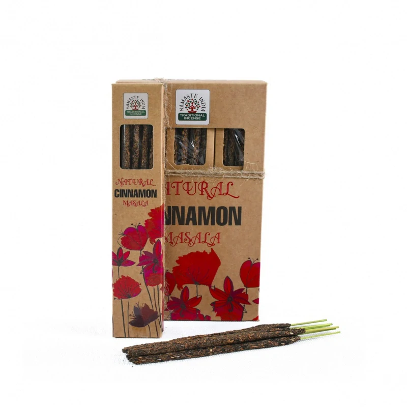 NAMASTE INDIA - Prírodné CINNAMON Masala vonné tyčinky 30g