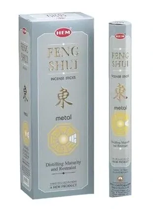 HEM FENG SHUI METAL vonné tyčinky 20ks – čistá kovová energia