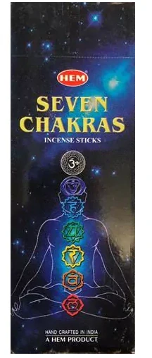 HEM - SEVEN CHAKRAS vonné tyčinky 20ks | Harmonizácia čakier & energie