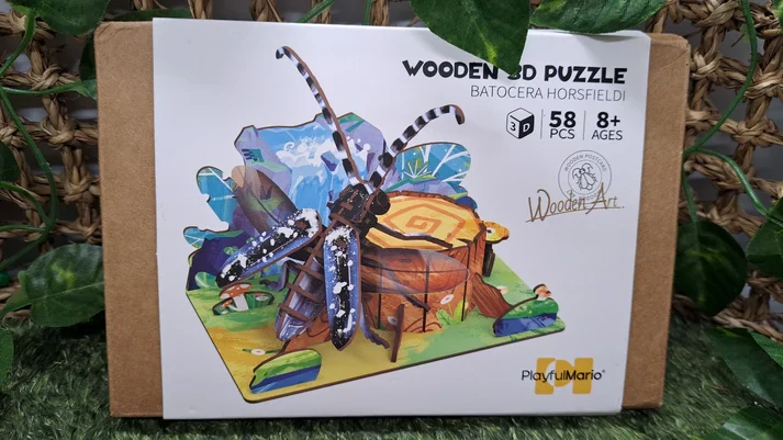 PLAYfulMARIO Drevené 3D puzzle BATOCERA HORSFIELDI 58ks