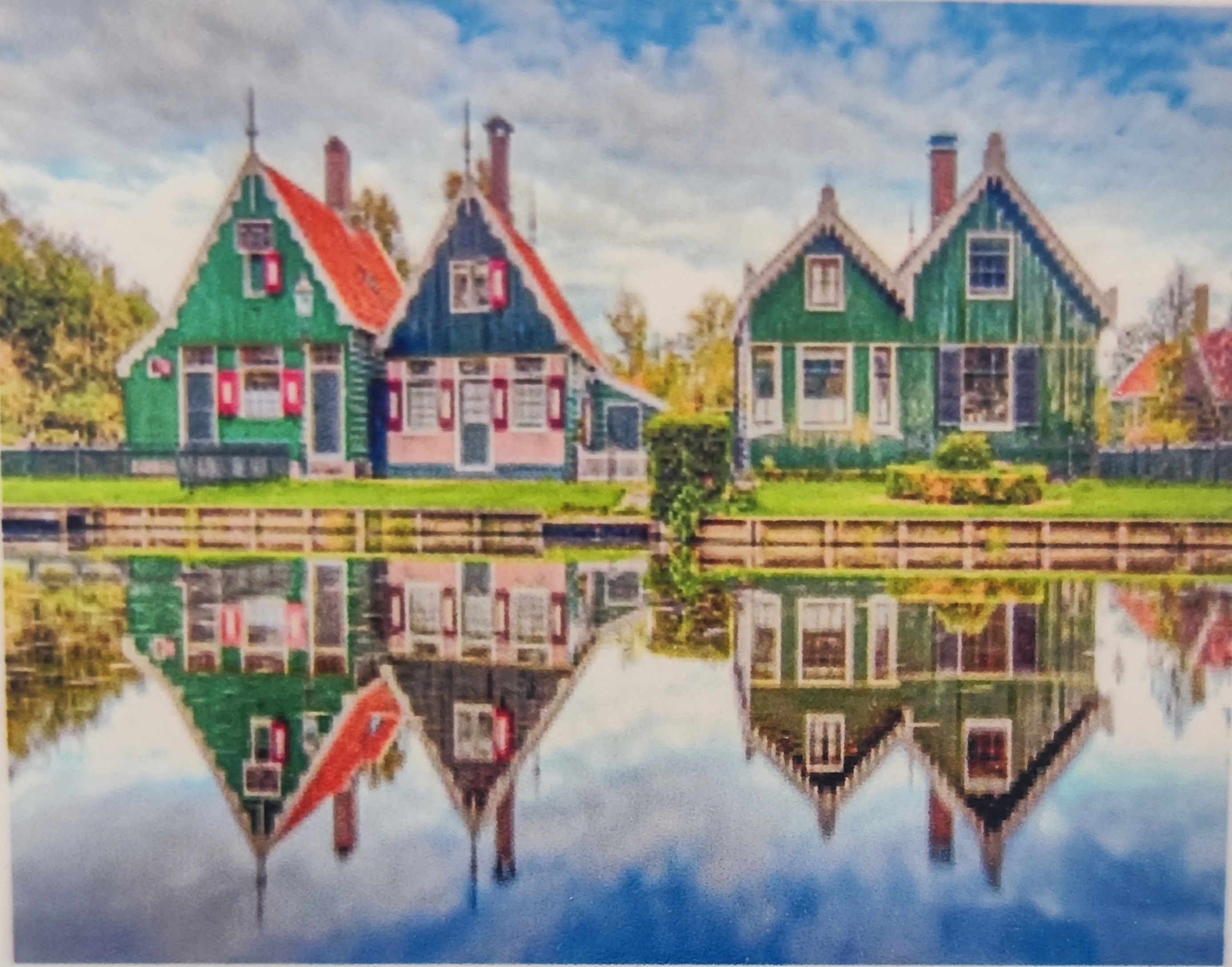 HI STONE Diamantové maľovanie 5D 30x40cm - Zaanse Schans v Holandsku