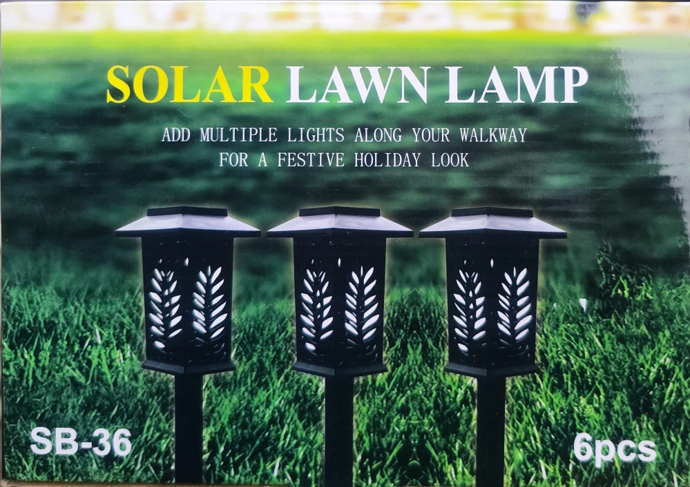 LED Solárna záhradná lampa studené svetlo x cm čierna 6ks