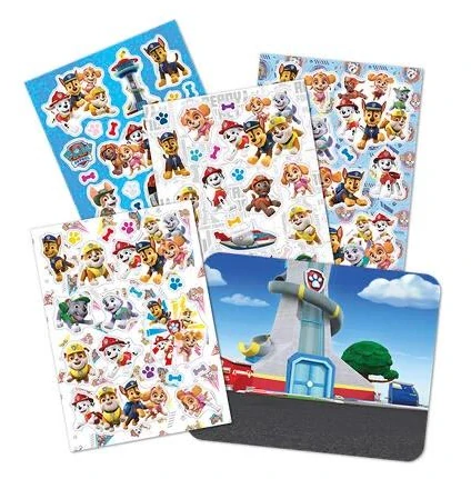 Totum Paw Patrol – 4 listy okenných samolepiek 21x16 cm (Chase, Marshall, Skye)