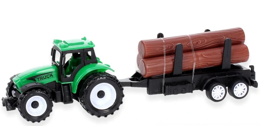Plastový Traktor s Prívesom – Hračka v Krabici 