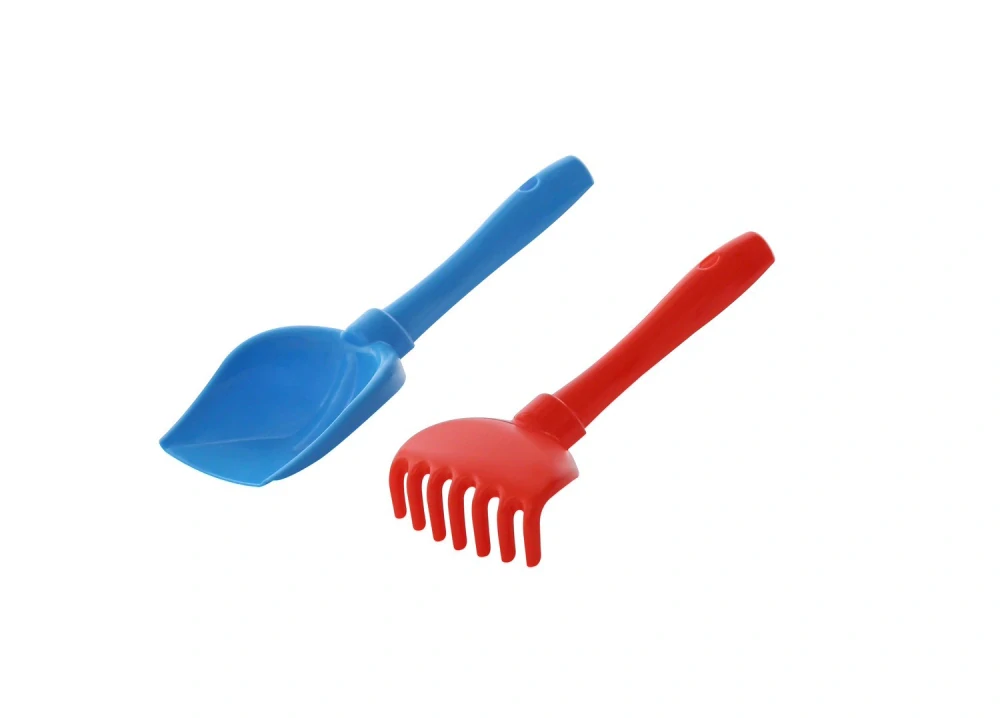 Plastová sada lopatka a hrabličky 22 cm