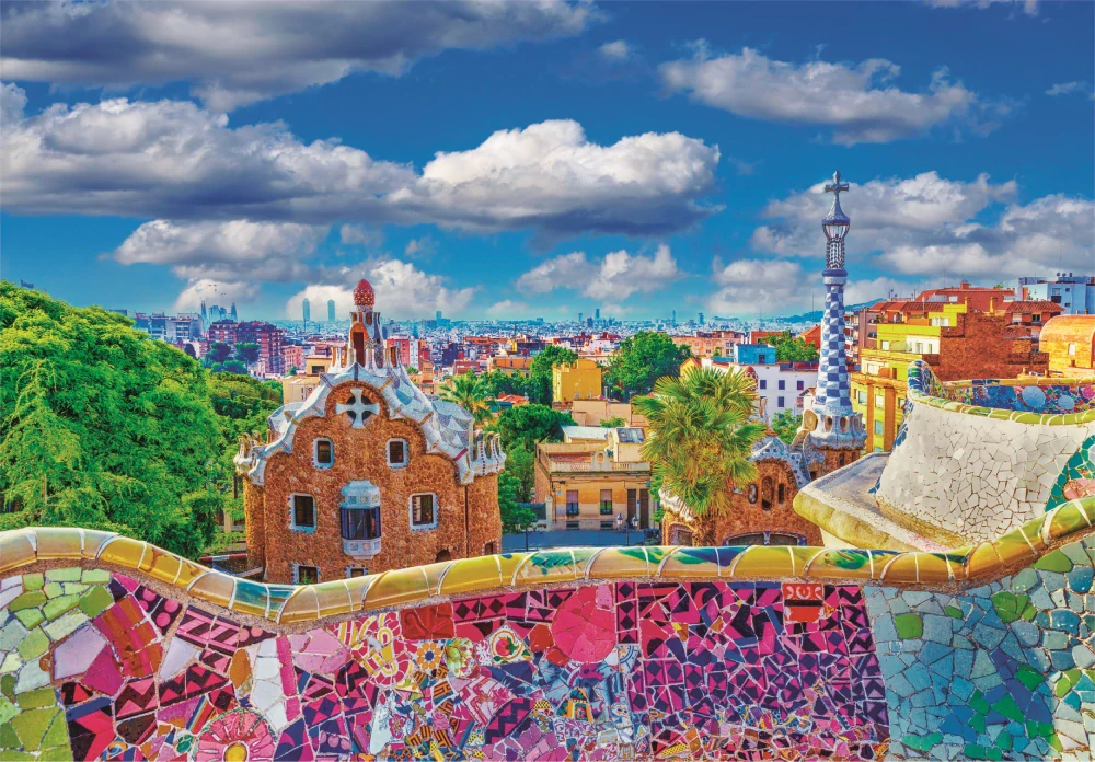 Puzzle Clementoni HQC Park Güell 1000 dielikov – Gaudího umelecký unikát v Barcelone