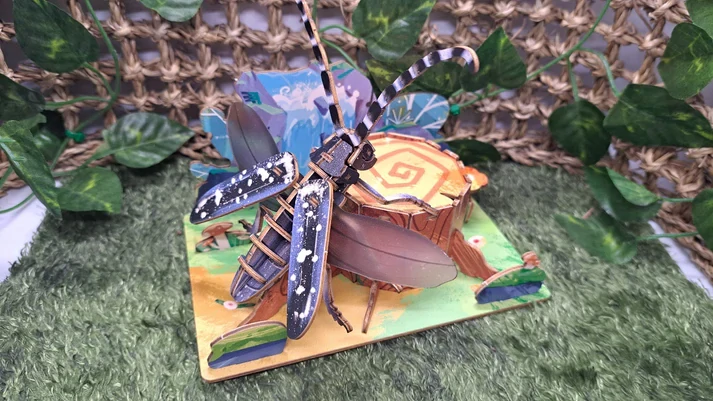 PLAYfulMARIO Drevené 3D puzzle BATOCERA HORSFIELDI 58ks
