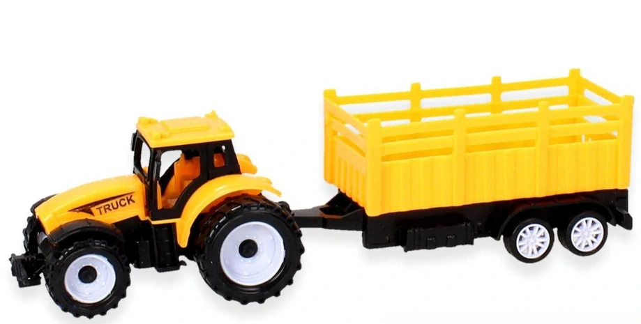 Plastový Traktor s Prívesom – Hračka v Krabici 