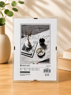 Fotorámik priesvitný klip 21 x 29,7 cm A4
