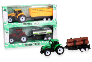 Plastový Traktor s Prívesom – Hračka v Krabici