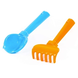 Plastová sada lopatka a hrabličky 17 cm