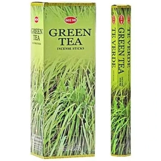 HEM GREEN TEA vonné tyčinky 20ks – svieža bylinná vôňa pre povzbudenie, čistotu a novú energiu