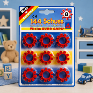 Kapsle do detských pištolí 8-ranové Sohni-Wicke – 144 výstrelov (Made in Germany)