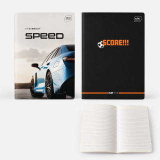 Školské zošity A5 pre 1. ročník, linajkové, 16 listov – sada 2 ks (Speed & Score)
