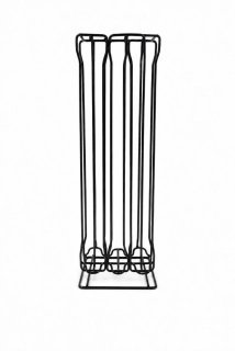 Kovový stojan na kávové kapsule Nespresso na 60 ks, čierny – 37 × 13,5 cm