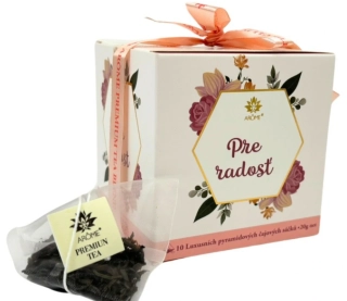 Darčekový prémiový zelený čaj Arôme „Pre radosť / Pro radost“ – Masala & ruža a Jazmín (10 pyramídových sáčkov, 20 g)