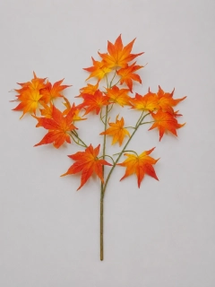 Umelá jesenná vetvička javor 70 cm – oranžovo-žltá