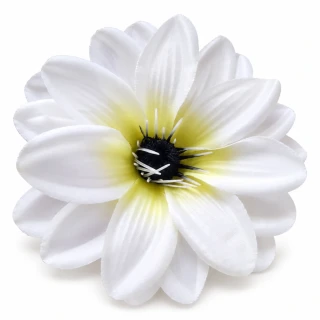 Umelý kvet sasanka (anemone) – svetlo krémová s tmavým stredom, priemer 12 cm