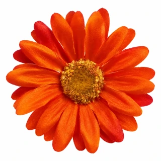 Umelá margarétka oranžová 7 cm – balenie 10 ks