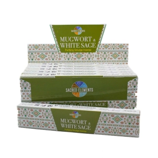 SACRED ELEMENTS - MUGWORT & WHITE SAGE vonné tyčinky 15g