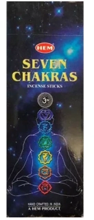 HEM - SEVEN CHAKRAS vonné tyčinky 20ks | Harmonizácia čakier & energie