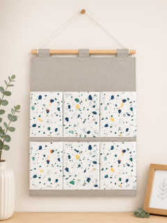 Závesný organizér na dvere 40 x 55 cm – svetlo hnedý | Priestranný úložný systém